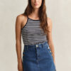 Striped Halterneck Tank Top