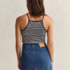 Striped Halterneck Tank Top
