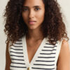 Striped Knit Vest