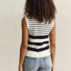 Striped Knit Vest