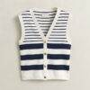 Striped Knit Vest