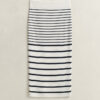 Striped Knitted Pencil Skirt