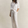 Striped Linen Blend Pants