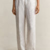 Striped Linen Blend Pants