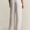 Striped Linen Blend Pants