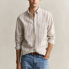 Striped Linen Blend Shirt