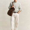 Striped Linen Blend Shirt