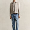 Striped Linen Blend Shirt