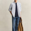 Striped Linen Blend Shirt
