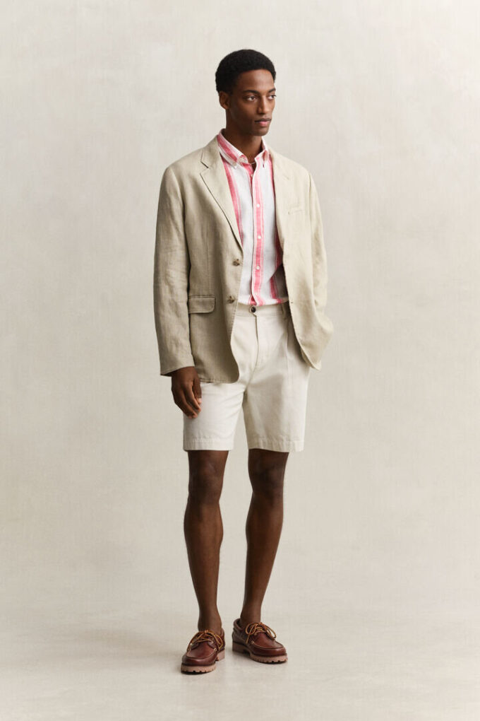 Striped Linen Blend Shirt