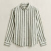 Striped Linen Blend Shirt