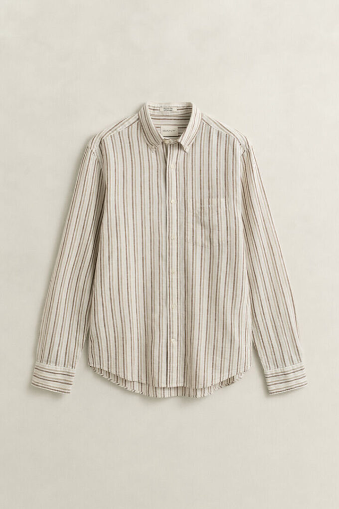 Striped Linen Blend Shirt