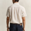 Striped Linen Blend Short Sleeve Shirt