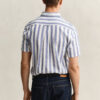 Striped Linen Blend Short Sleeve Shirt