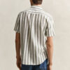 Striped Linen Blend Short Sleeve Shirt