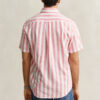 Striped Linen Blend Short Sleeve Shirt