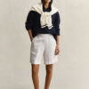 Striped Linen Blend Shorts