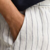 Striped Linen Blend Shorts