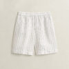 Striped Linen Blend Shorts