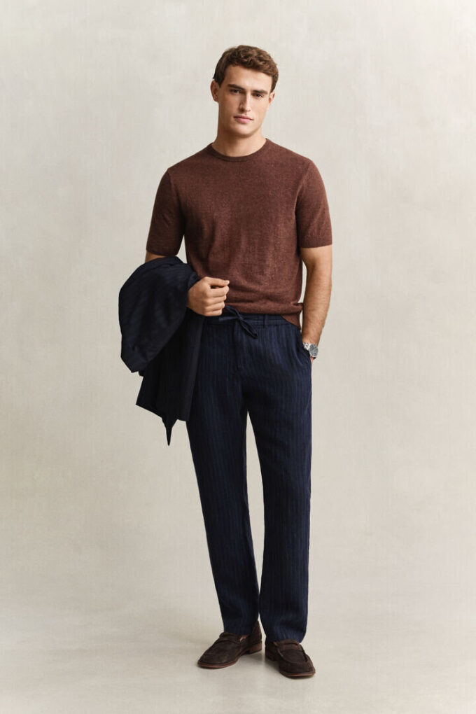 Striped Linen Pants