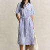 Striped Linen Shirt Dress