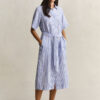 Striped Linen Shirt Dress