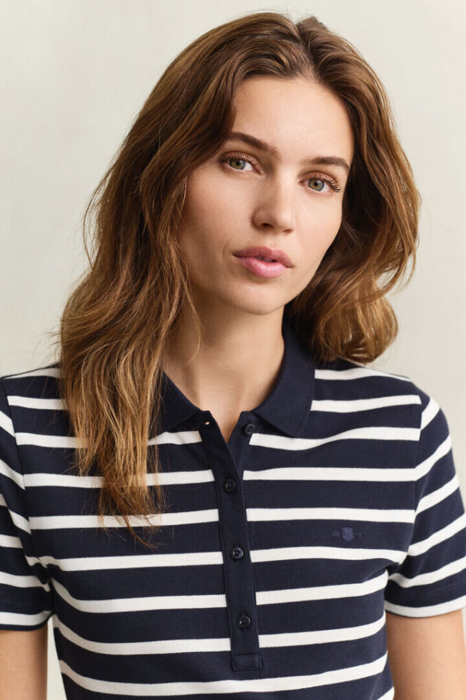 Striped Piqua Polo Dress