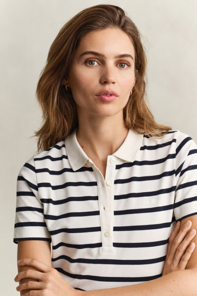 Striped Piqua Polo Dress