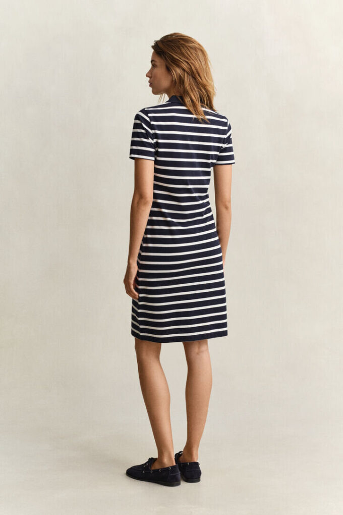 Striped Piqua Polo Dress