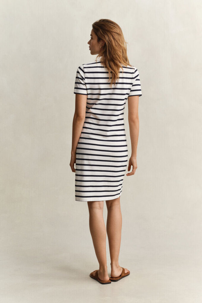 Striped Piqua Polo Dress