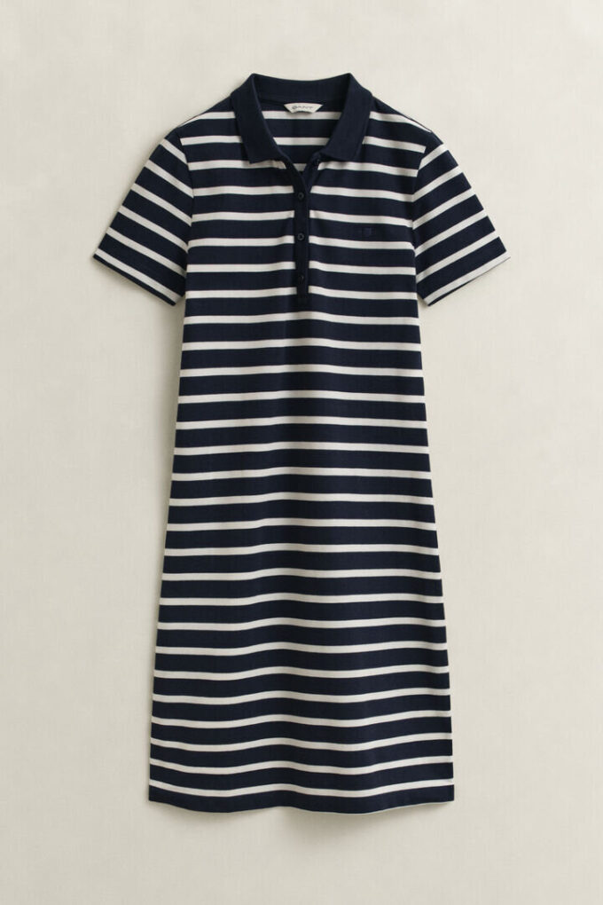 Striped Piqua Polo Dress