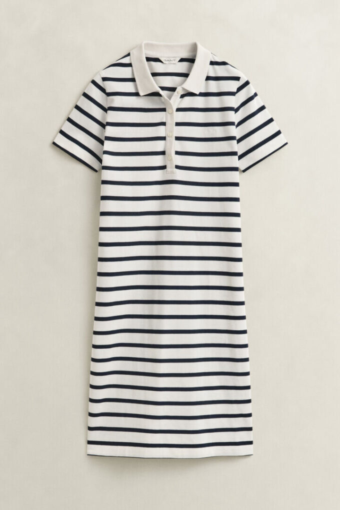 Striped Piqua Polo Dress
