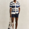 Striped Polo Sweater