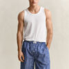 Striped Poplin Pajama Shorts