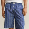 Striped Poplin Pajama Shorts