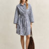 Striped Poplin Shirt Dress