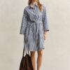 Striped Poplin Shirt Dress