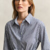 Striped Poplin Shirt Dress