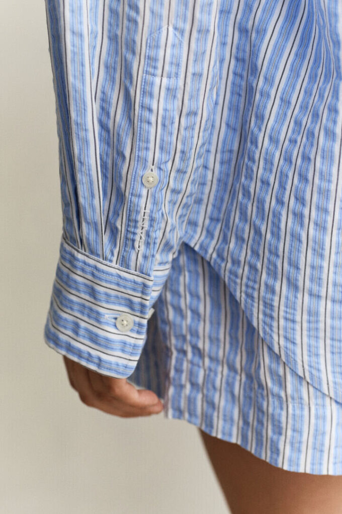 Striped Seersucker Shirt