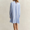 Striped Seersucker Shirt Dress