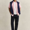 Striped Seersucker Short Sleeve Shirt
