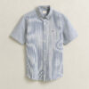 Striped Seersucker Short Sleeve Shirt