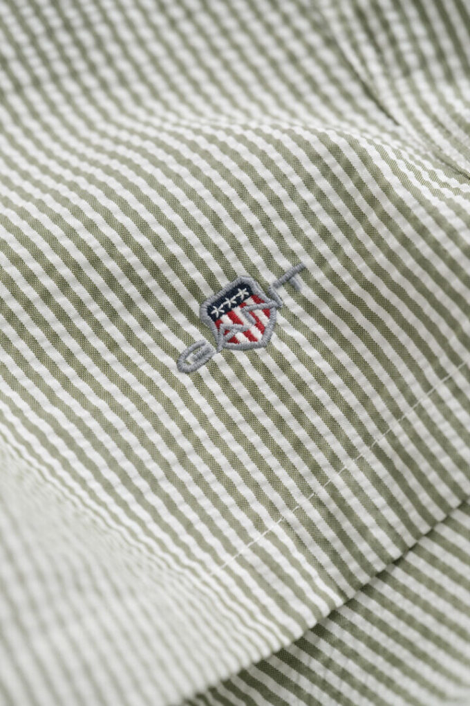 Striped Seersucker Swim Shorts