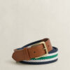 Striped Webbing Belt