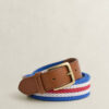 Striped Webbing Belt
