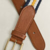 Striped Webbing Belt