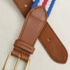 Striped Webbing Belt