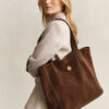 Suede Tote Bag