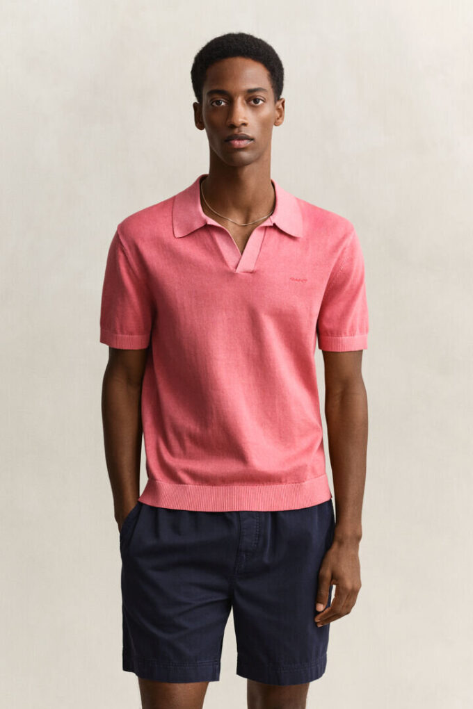 Sunfaded Polo Sweater