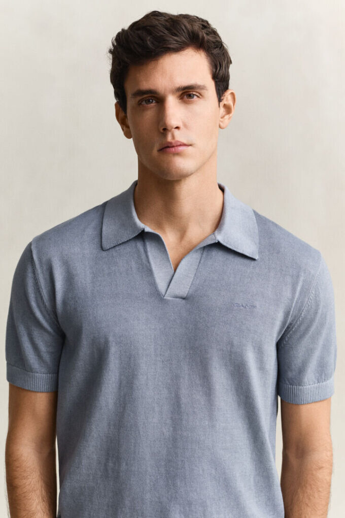 Sunfaded Polo Sweater